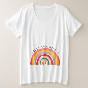 Baby Girl on The Way Baby Bump Pregnancy Plus Size T-Shirt