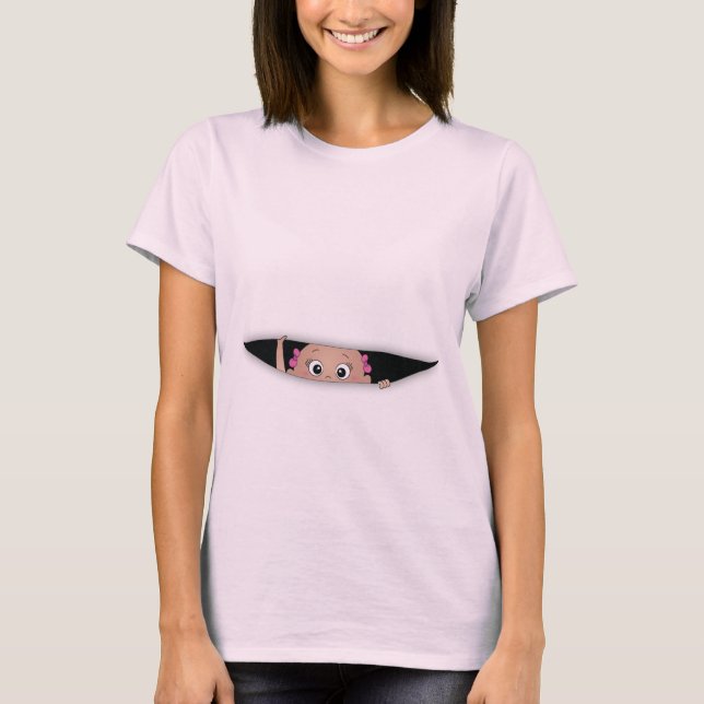 Baby girl on the way maternity top (Front)