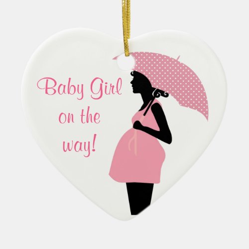 Baby Girl On The Way Ornament