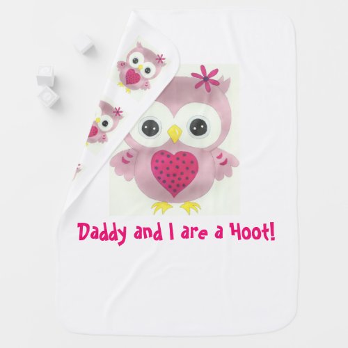 Baby Girl Owl Personalized Blanket