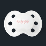 Baby Girl Pacifier<br><div class="desc">Cute pacifier for any pink loving baby girl</div>