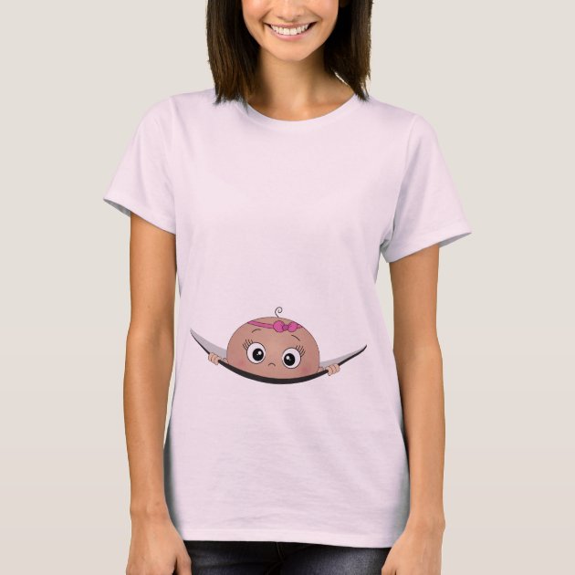 baby peeking out shirt