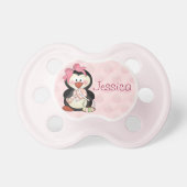 Baby Girl Penguin to Personalize Pacifier (Front)