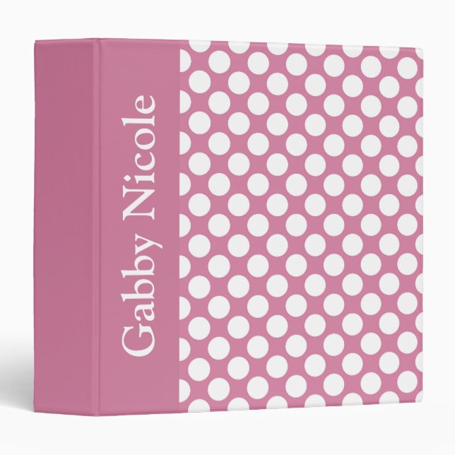 Baby Girl Personalized Custom Photo Album Gift 3 Ring Binder (Front/Spine)
