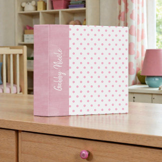 Baby Girl Personalized Custom Photo Album Gift 3 Ring Binder