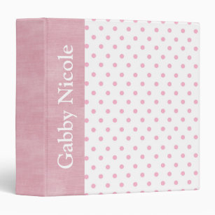 Baby Girl Personalized Pink Photo Album Gift 3 Ring Binder