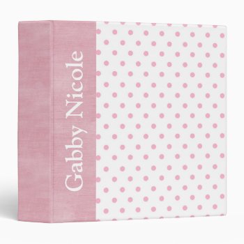Baby Girl Personalized Pink Photo Album Gift 3 Ring Binder by Precious_Baby_Gifts at Zazzle