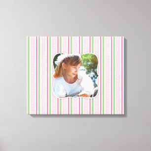 Baby Girl Photo [20x16 Inches] Canvas Print