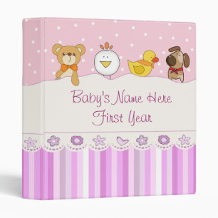 Baby Girl Photo Album Binder