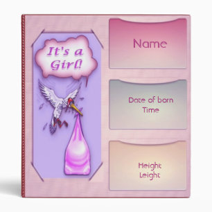 Baby Girl Photo Album Binder