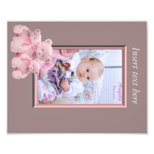 Baby Girl Photo frame insert Print