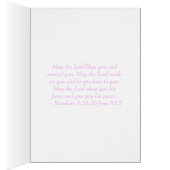 Baby girl Photo Gift from God Pink bow Bible verse (Inside (Right))