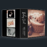 Baby Girl, Photo Memories, Fun White script 3 Ring Binder<br><div class="desc">My first born (school aged now) found her album the other day and it inspired me to create this. With a lot of our memories saved on my phone having a physical binder or album which your child can flip through is such a special experience. They feel so loved and...</div>