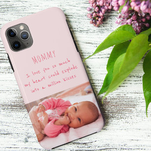 Baby Girl Photo with Love You Message to Mommy iPhone 11 Pro Max Case
