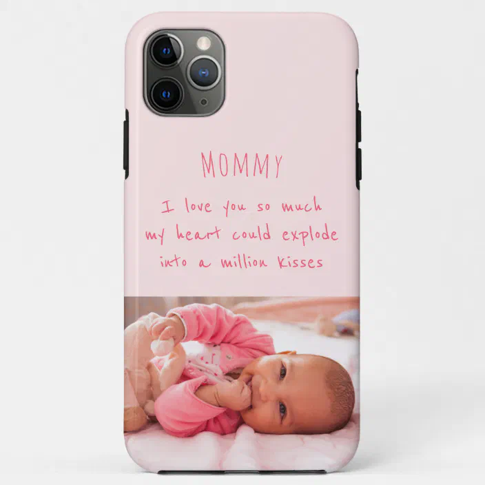 Baby Girl Photo With Love You Message To Mommy Case Mate Iphone Case Zazzle Com