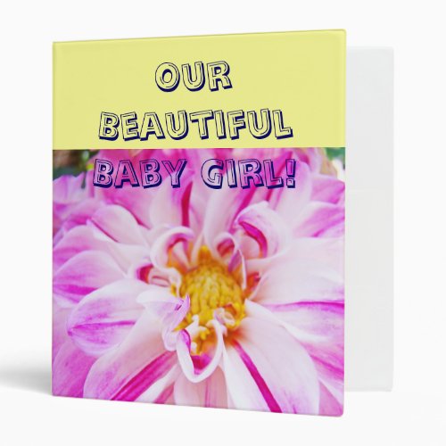 Baby Girl photos albums binders Scrapebooks