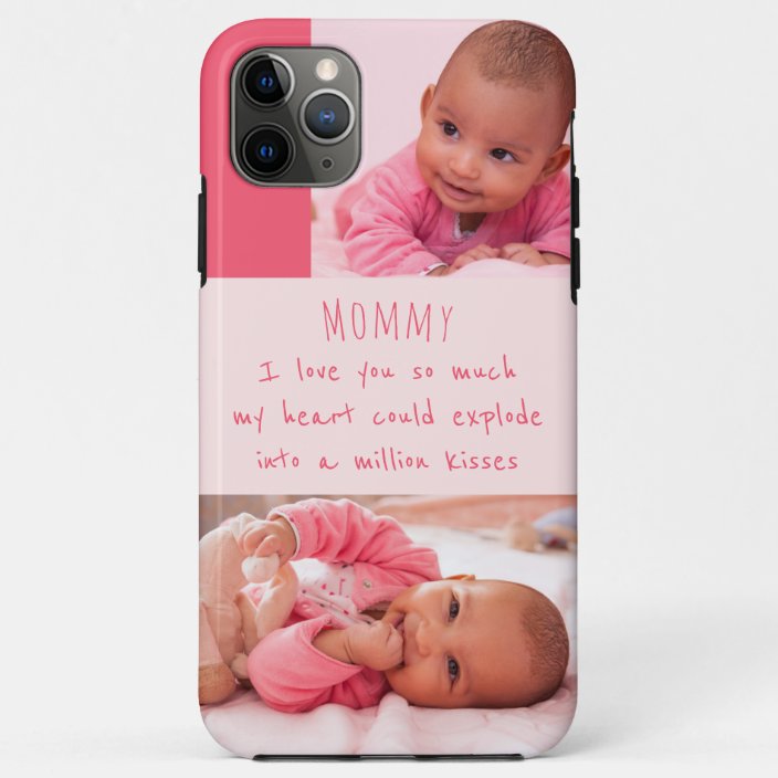 Baby Girl Photos With Adorable Words For Mommy Case Mate Iphone Case Zazzle Com