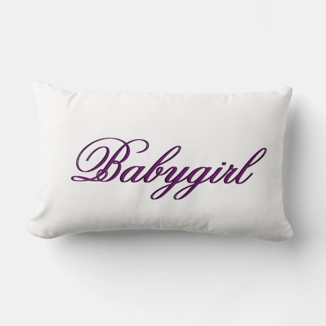 Baby Girl Pillow (Front)