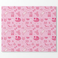 Baby Neutral Pacifier Custom Shower Gift Wrapping Paper