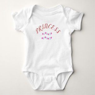 Baby Girl Pink Floral Baby Bodysuit