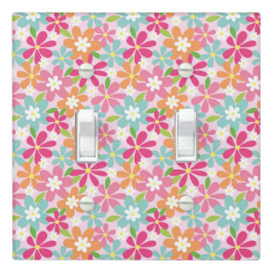 Baby Girl Pink Flowers Nursery Light Switch Cover