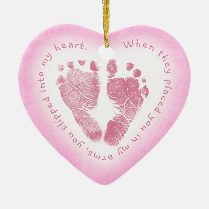 baby footprint ornament