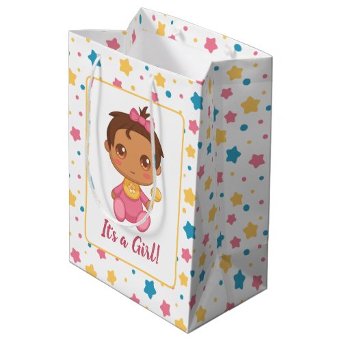 Baby Girl Pink Jumpsuit Dark Medium Gift Bag