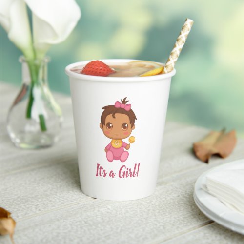 Baby Girl Pink Jumpsuit Paper Cups