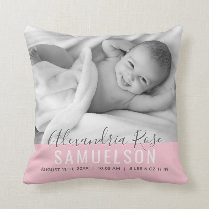 personalized baby pillow keepsake