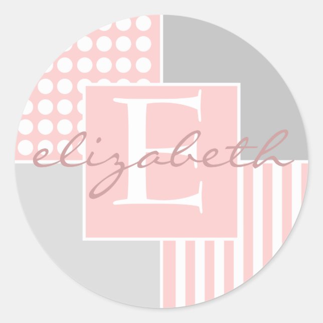 Baby Girl Pink Modern Sticker (Front)