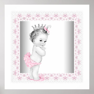 Baby Girl Pink Princess Poster