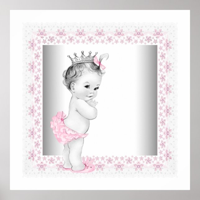 Baby Girl Pink Princess Poster (Front)