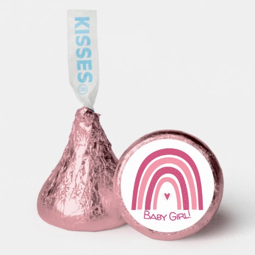 Baby Girl Pink Rainbow  Hersheys Kisses