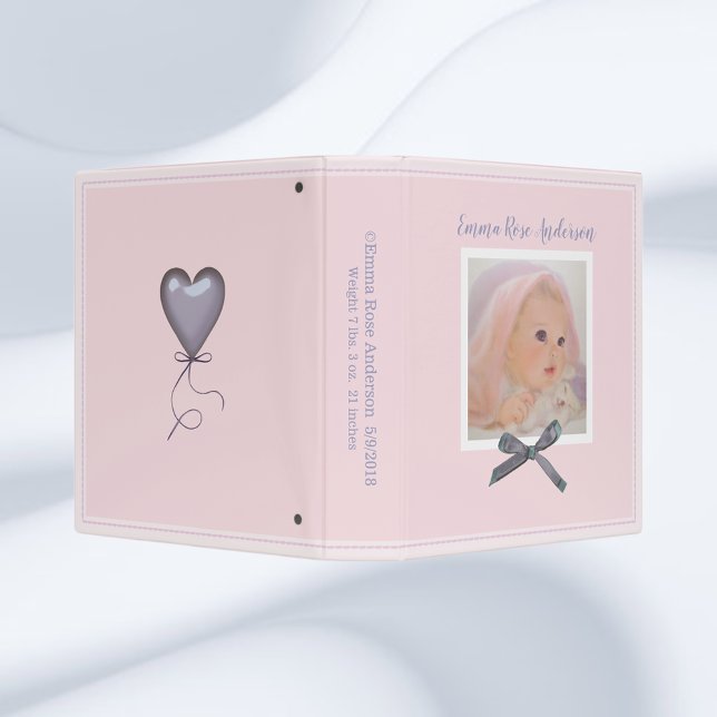 Baby Girl Pink Scrapbook Album | Add Photo 3 Ring Binder (Creator Uploaded)