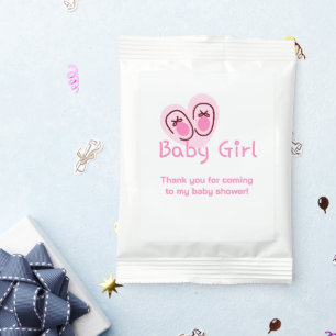 Baby Girl Pink Shoes Baby Shower Margarita Drink Mix