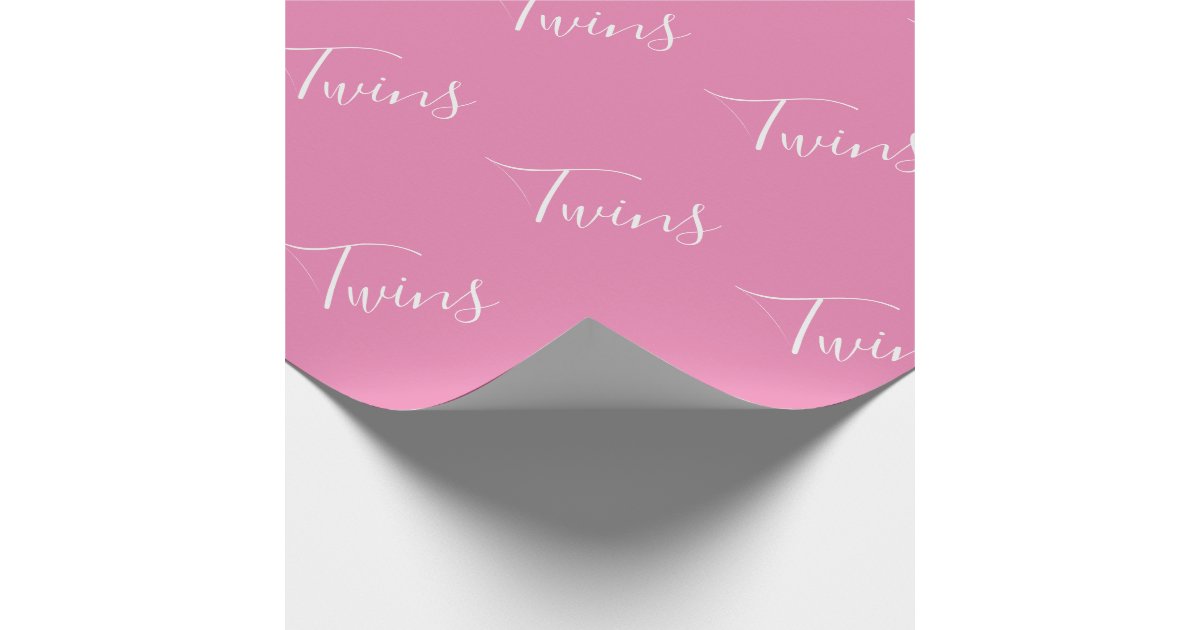 It's A Boy Girl Twin Baby Shower Wrapping Paper, Zazzle