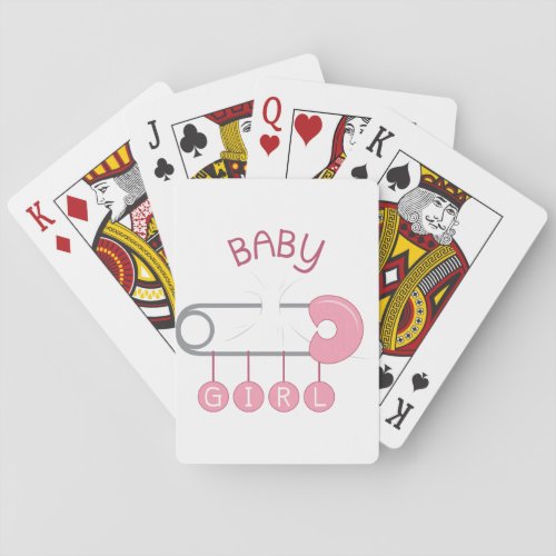 Baby Girl Playing Cards