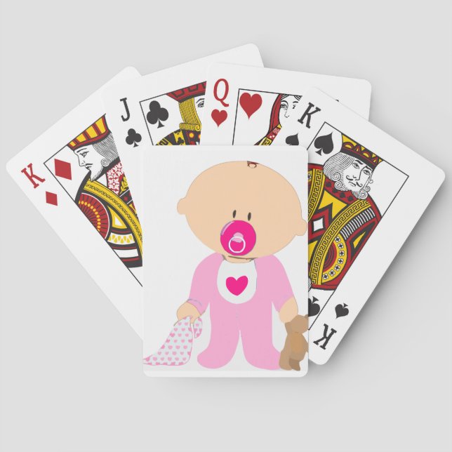Baby Girl Poker Cards (Back)