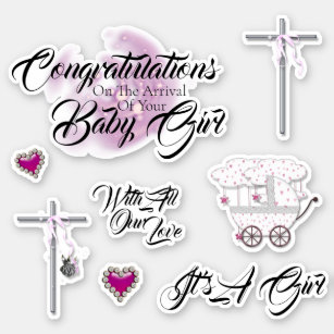 69inx46in, Decal Sticker Multiple Sizes Congratulations Its a Girl Pink Lifestyle Congratulations Its a Girl Outdoor Store Sign Purple 