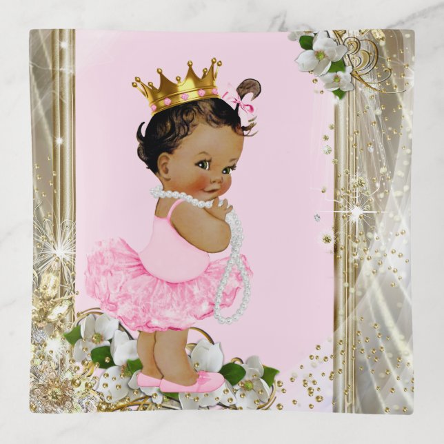 Baby Girl Princess Baby Trinket Trays (Front)
