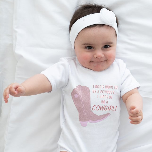 Baby Girl Princess Cowgirl Cute Bodysuit (Creator Uploaded)