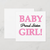 Baby Girl Proud Sister Gifts (Front/Back)