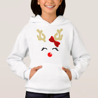 Baby Girl Rudolph Reindeer Hoodie