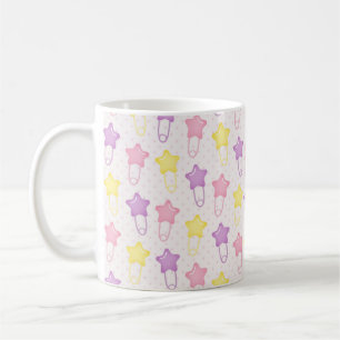 Baby Girl Scrapbook Style Mug Pink Digital Paper