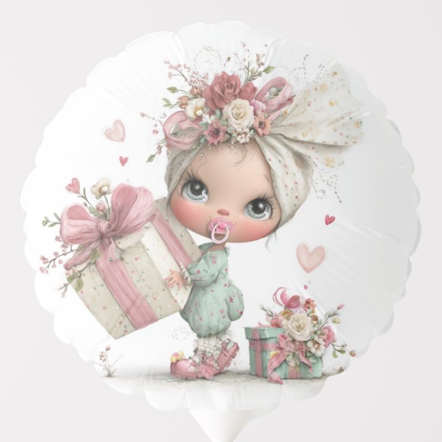 Baby Girl Shower  Balloon (Front)