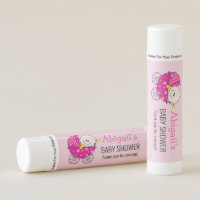 Baby Girl Shower Cute Polka Dot Carriage Lip Balm