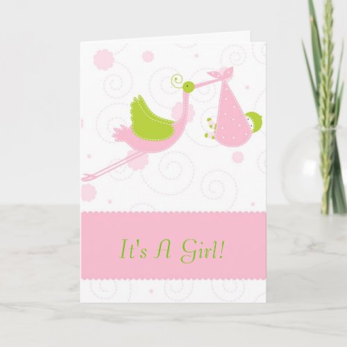 Baby Girl Shower Greeting Cards