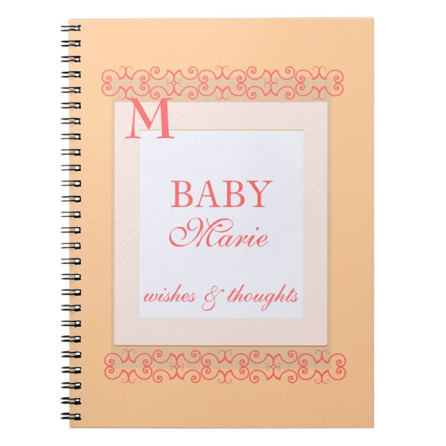 Baby girl Shower guest book (Front)