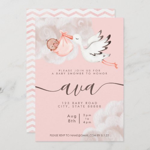 Baby Girl Shower Invitation