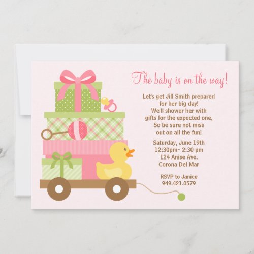 Baby Girl Shower Invitation